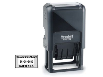 Razítko TRODAT 4750 - datumka s textem - komplet