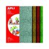 Pěnová hmota A4 Apli, se třpytkami, 4 archy
