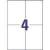 Samolepicí štítky Smartline 105 x 148 mm, bílé, 100 archů