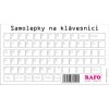 Samolepky na klávesnici, všechny znaky (Varianta bílé)