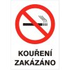 Samolepka Kouření zakázáno, A5 (Varianta A)
