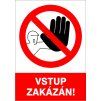 Samolepka Soukromý pozemek / Vstup zakázán, A4 (Varianta Soukromý pozemek)