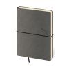 Zápisník A5 Flexio - Grey, linkovaný, 96 listů