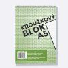 Blok A5 Bobo, s horní spirálou, čtvereček