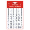 Samolepící číslice 0-9, 14 mm, černé