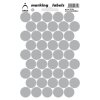 Samolepicí kolečka 17 mm, šedá, 45 ks
