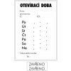 Samolepka Otevírací doba, A5