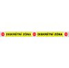 Samolepka Diskrétní zóna, 100x6,7cm (Varianta A)