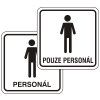 Samolepka Personál/ Pouze personal