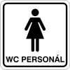 Samolepka WC personál, 8x8 cm (Varianta muži)