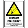 Samolepka Místnost pro kuřáky, 16x12 cm