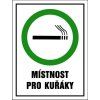 Samolepka Místnost pro kuřáky