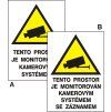 Samolepka Tento prostor je monitorován kamerami, A5