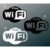 Samolepka Free WiFi, 50 x 34 cm