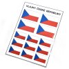 Samolepka Vlajka ČR, 13 ks