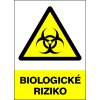 Samolepka Biologické riziko, 7,5 x 10,5 cm