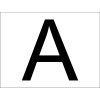 Samolepka označení vozů s odpadem "A", 40 x 30 cm