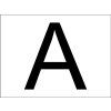 Magnet - označení vozů s odpadem "A", 40 x 30 cm
