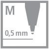 Propiska Stabilo Grow s dubovým držením, 0,5 mm, modrá