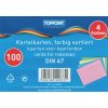 Kartoteční listy A7, 100 listů, barevné