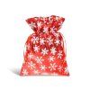 Sáček dárkový textilní vánoční, 13 x 18 cm