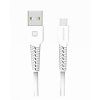 Nabíjecí a datový kabel Swissten USB-C, délka 1,2 m, bílý