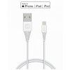 Nabíjecí a datový kabel Swissten Lightning, délka 1,2 m, bílý