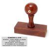 Razítko dřevěné, 58 x 21 mm