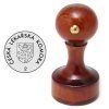 Razítko dřevěné kulaté, průměr 25 mm