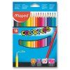 Pastelky 18 barev Maped Color Peps, trojhranné, v papírové krabičce
