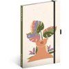 Notes Monstera, linka, 172 stran, 13 x 21 cm
