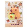 Zápisník A5 Capybara squishy, měkké PU desky, linka, 80 listů