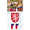 Tetovací obtisky Státní znak a vlajky ČR