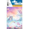 Samolepky dětské - jmenovky na sešit, Unicorn