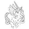 Omalovánky/Spojovačky A4 - Jednorožci