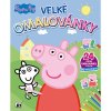 Velké omalovánky se samolepkami - Prasátko Peppa