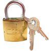 Visací zámek, 25 mm, zlatý