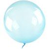 Balónek fóliový Bubble balloon, modrý, 50 cm
