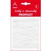 Propisot písmena 3 mm, bílý