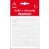 Propisot písmena 3 mm, bílý
