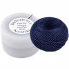 Niť režná (knoflíková), 100% len, 50 m, tmavě modrá