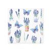 Ubrousky jarní Modrásci s levandulí, 33 x 33 cm, 20 ks