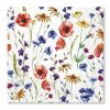 Ubrousky 33 x 33 cm, 20 ks, Luční květy