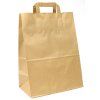 Taška papírová 22 x 10 x 30 cm, hnědá
