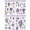 Okenní fólie Levandule s glitry 42 x 30 cm