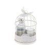 Dárková sada ptačí klec bílá, vonná svíčka + diffuser