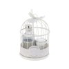 Dárková sada ptačí klec bílá, vonná svíčka + diffuser
