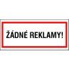 Samolepka Žádné reklamy, 12 x 5 cm