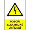 Samolepka Pozor! Elektrické zařízení, různé velikosti