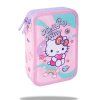 Penál dvoupatrový Jumper Hello Kitty Pink, vybavený